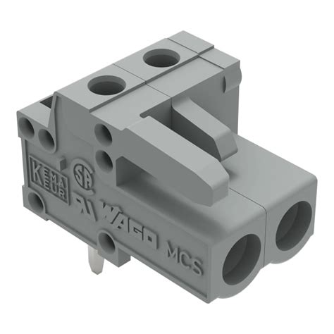 232-232 WAGO | WAGO 232 Series Angled PCB Mount PCB Header, 2-Contact ...