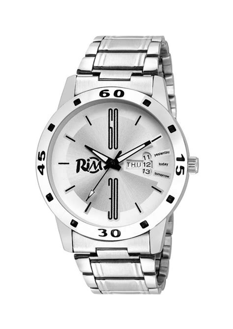 RIOM Analog White Dial Men's Watch - Riom-M-48 : Amazon.in: Fashion