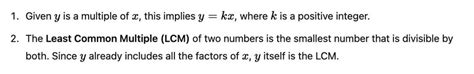 LCM of the given number andlsquo;xandrsquo; and andlsquo;yandrsquo ...