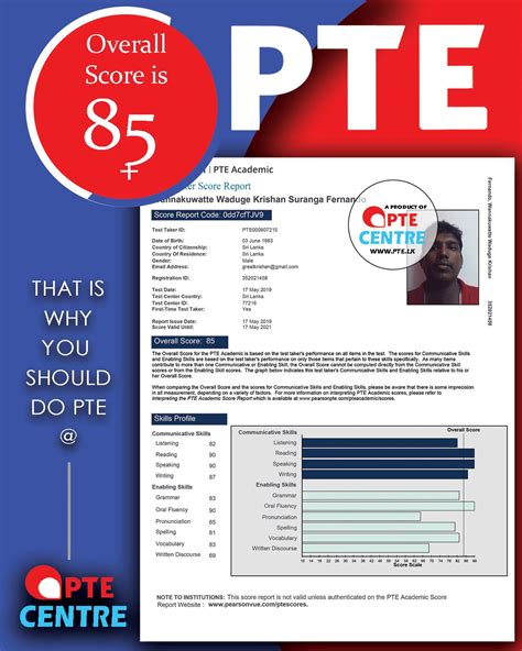 Image result for Pte Result Sample