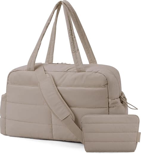 BAGSMART Travel Duffle Bag for Women, 31L Puffer Tote Bag Quilted ...