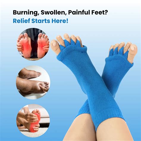 DIRTS Navy Foot Alignment Socks for Bunion, Plantar Fasciitis, Hammer Toes