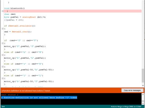 How to Solve Arduino Error a Function Definition Is Not Allowed Before Token 的图像结果