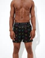 Buy American Eagle Men Black Neon Eagle Stretch Boxer Short Online