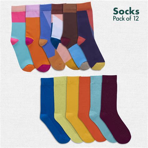 Buy 100% organic cotton unisex crew length socks online in India – hexafun