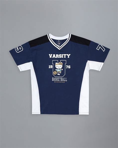 Hello Kitty Oversized Varsity T-shirt For Women – Free Authority