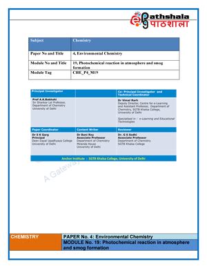 5542 et et - Nice - Chemistry Paper 4: Environmental Chemistry Subject ...