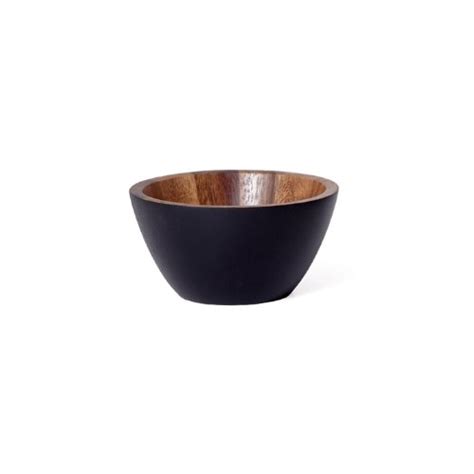 Torre & Tagus 901590B Sena Acacia Wooden Bowl, Small, Black : Amazon.in ...