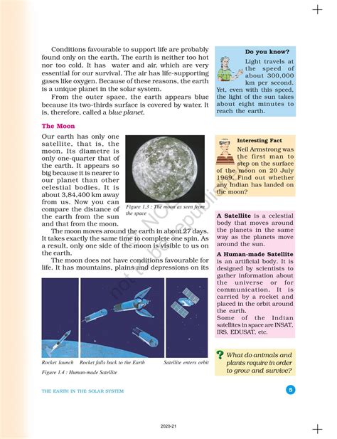 The Earth In The Solar System - NCERT Book of Class 6 Geography The ...