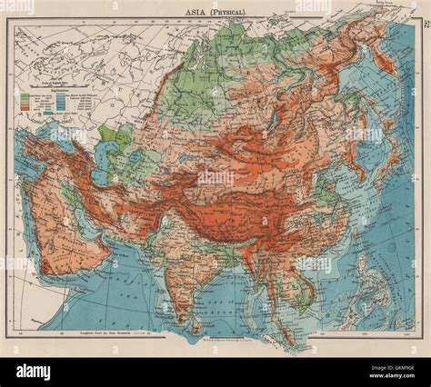 Map Of Asia Mountains