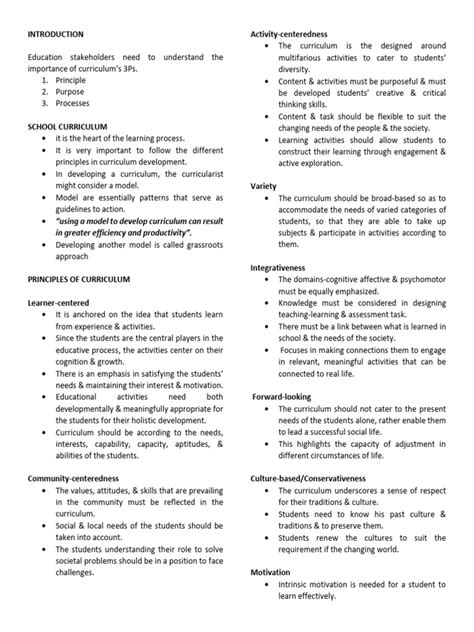 Image result for Curriculum Example