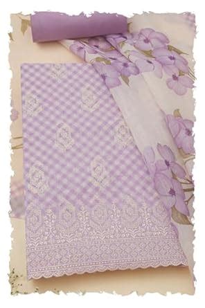 Buy Soch Womens Lavender Linen Paisley Print Unstitch Dress Material ...