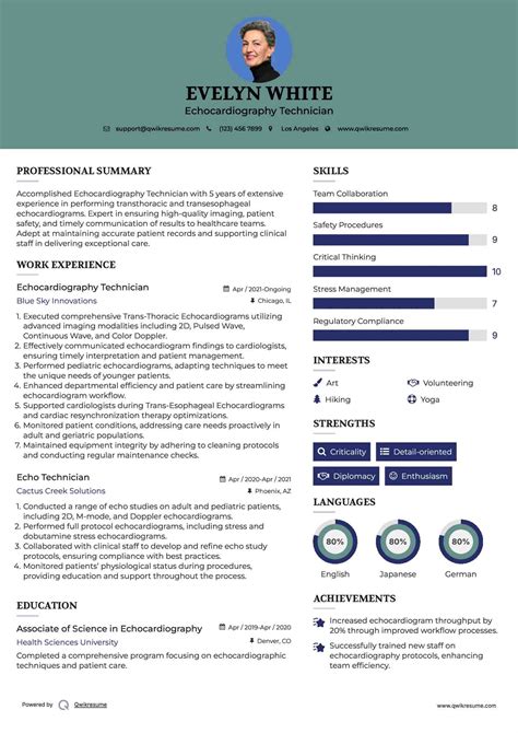 10+ Echo Technician Resume Samples & Templates for 2025