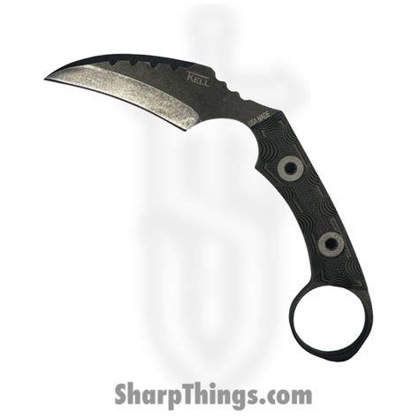 T.Kell Knives - FLNRnBDU - FLN Integral Ring Black Recon - Fixed Blade ...