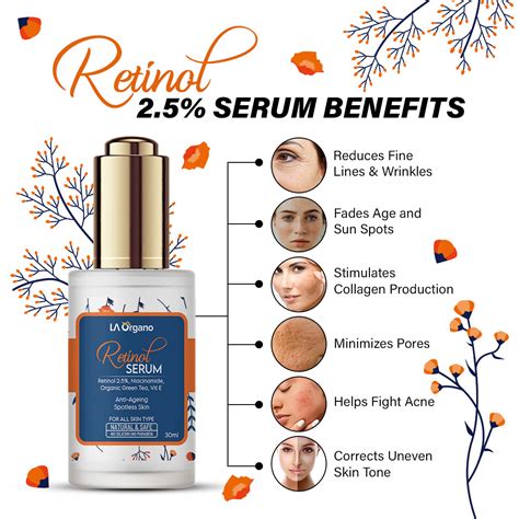 2.5% Retinol Face Serum For Anti Aging | Reduce Fine Lines & Wrinkles ...