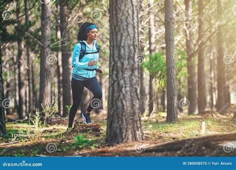 Good Things Come To those of Sweat. Full Length Shot of an Athletic ...