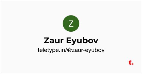 Zaur Eyubov — Teletype