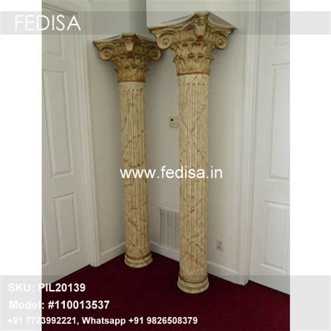 Le Corbusier Columns Pillar Jali Design Cement Round Pillar Design