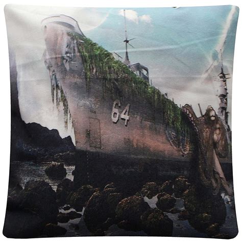 Buy The Digital Animal – Shipwreck Printed Cushion Cover, Size 45 x 45 ...