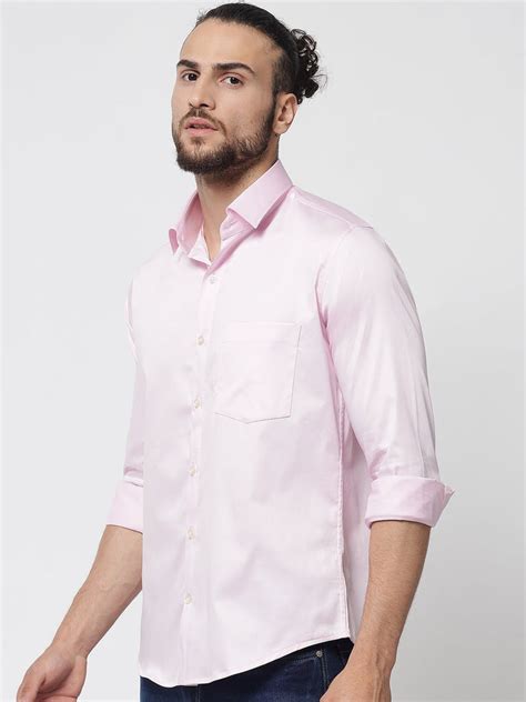 Light Pink Colour Cotton Shirt For Men – Prime Porter
