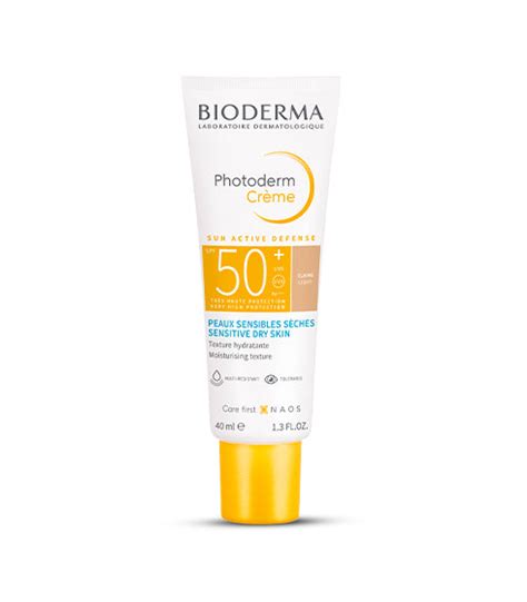 Photoderm Creme Teinte Claire SPF 50+ Tinted Sunscreen - Water Resista ...