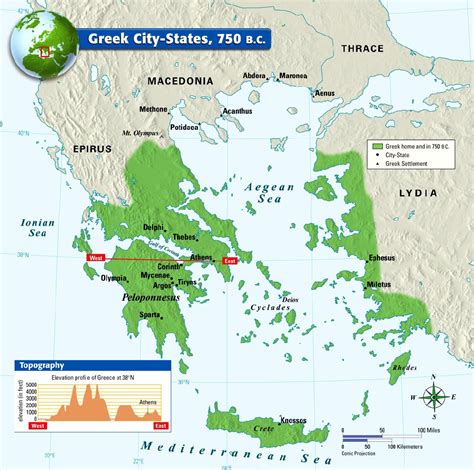 Map Of City States In Ancient Greece