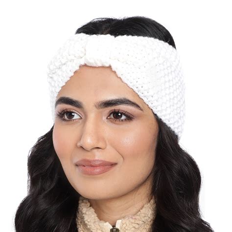 Bow Headband - White 45 – Magic Needles