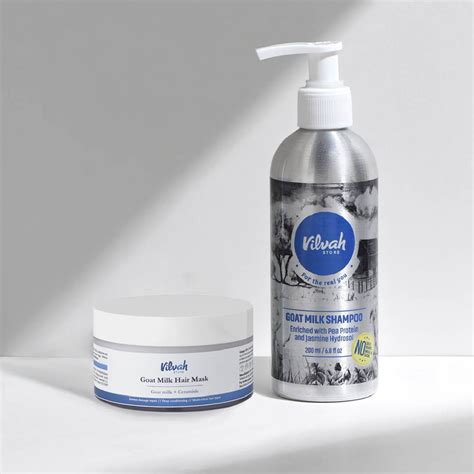 Buy Vilvah goat milk hair combo online for men and women