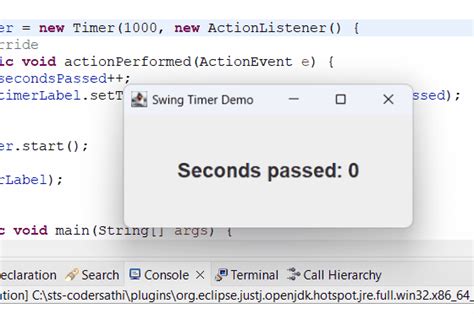 Java Swing Countdown Timer 的图像结果