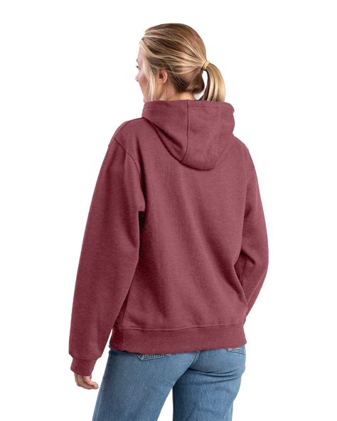 Women's Heritage Zippered Pocket Hooded Pullover Sweatshirt – Berne Apparel