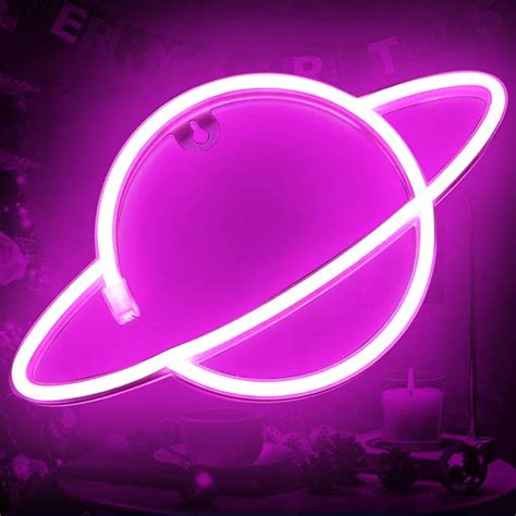 Buy Planet Neon Light Sign Neon Planet Light Led Wall Sign Planet ...