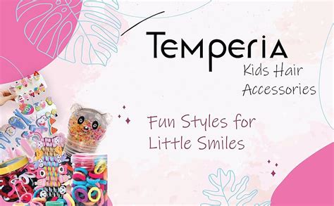 TEMPERIA (Pack of 2) Fancy Stylish Telephone Wire Hair Rubber Band for ...