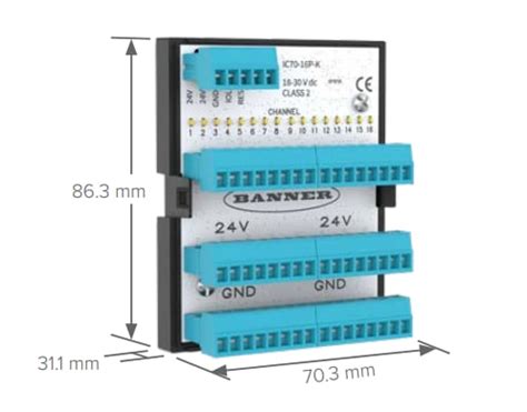 IC70 In-Cabinet IO-Link Hub - Banner Engineering | Mouser