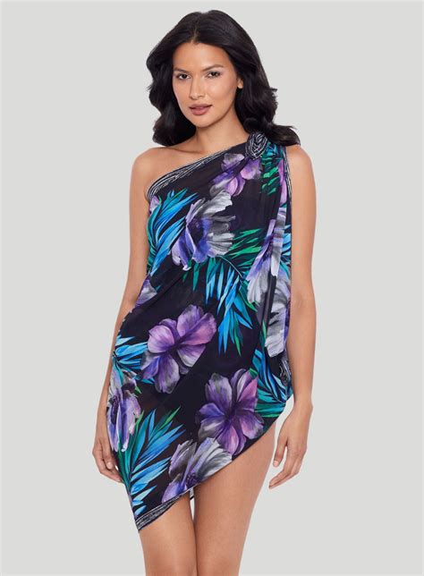 Miraclesuit Swimwear: Flora Aura Pareo Black Multi – DeBra's