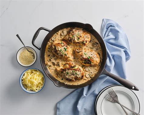 Creamy Stuffed Chicken Marsala - Milk