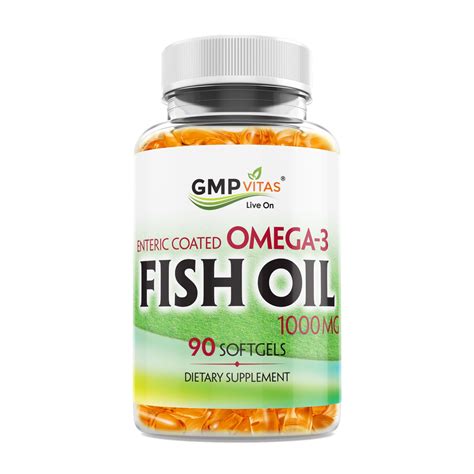 Buy GMP Vitas Enteric Coated Omega-3 Fish Oil rich EPA & DHA Source ...