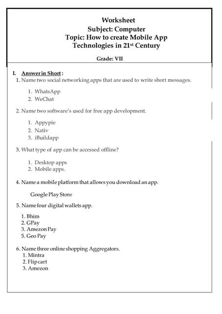 Computer Worksheet 的图像结果