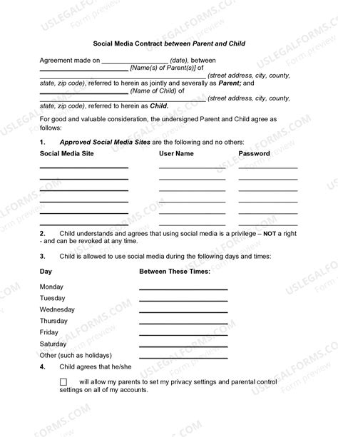 Social Media Agreement Template