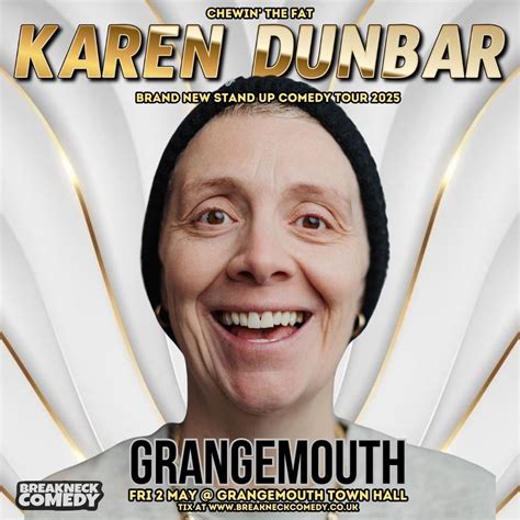 KAREN DUNBAR : Live, Town Hall, Grangemouth, 2 May 2025 | AllEvents