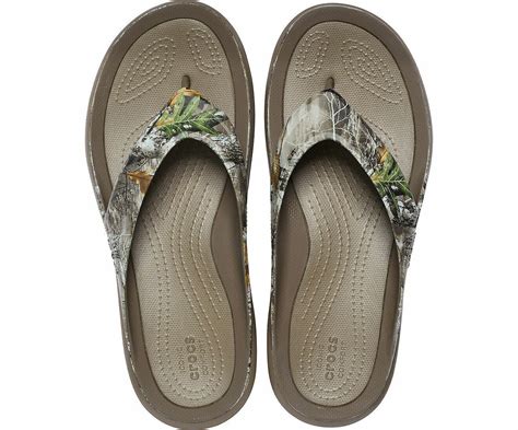 Mens Crocs Realtree Swiftwater Edge Wave Camo Flip Flops Slides 207410-267 NWT | eBay