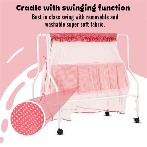 BAYBEE Amara Cradle for Baby, Swing Jhula for Baby with Mosquito Net ...