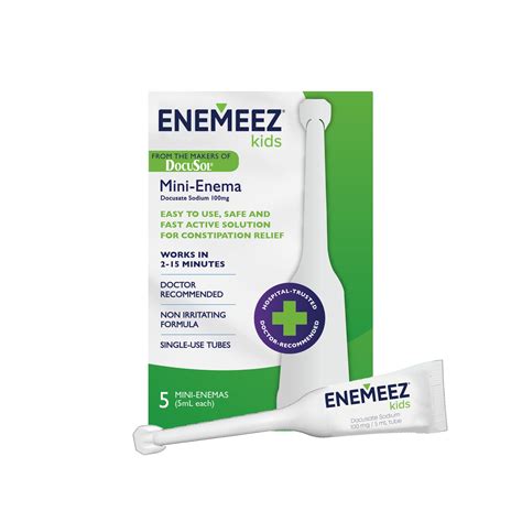 Docusol Enemeez Kids Enema Constipation Relief For Kids Docusate Sodium ...