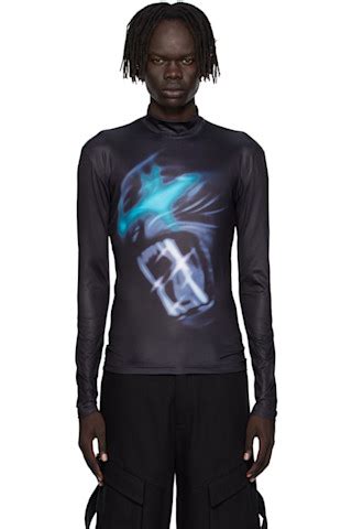 Black High Neck Top by Gerrit Jacob on Sale