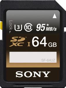 SONY SONY SDXC SF-64UZ 64 GB SDXC Class 10 Memory Card Compatible with ...