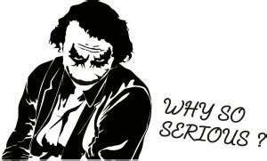 sudrashya 60.96 cm WALL STICKER JOKER SIZE (60X43cm) Self Adhesive ...