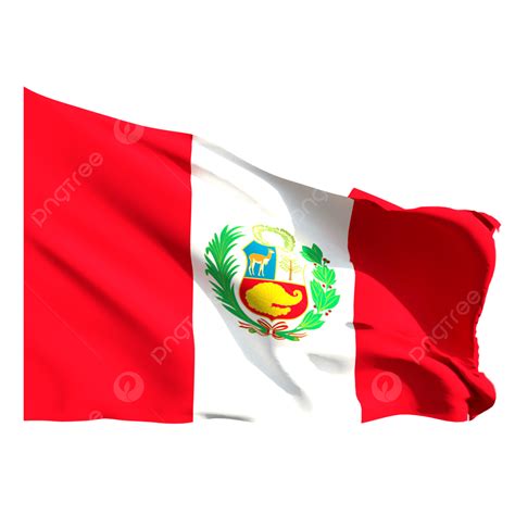Ondeando La Bandera De Perú PNG ,dibujos Bandera Peruana, Bandera Peru ...