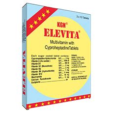 ELEVITA TABLET- Multivitamin with Cyproheptadine Tablets, 3 X 10 ...
