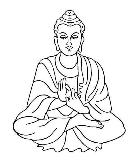 Simple Buddha Drawings for Beginners