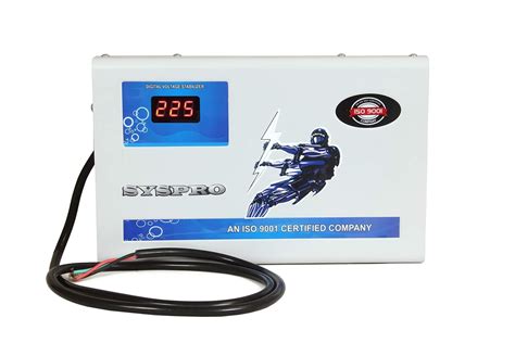 SYSPRO 5 KV Digital Voltage Stabilizer for AC Wall mounting Upto 2 Ton ...