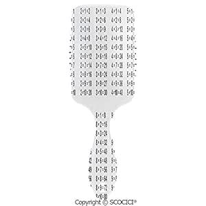 Buy Air Cushion Comb No Knot Anti Static Multiplication Table on White ...